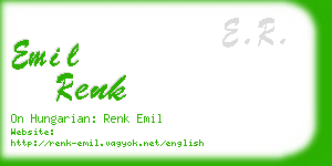 emil renk business card